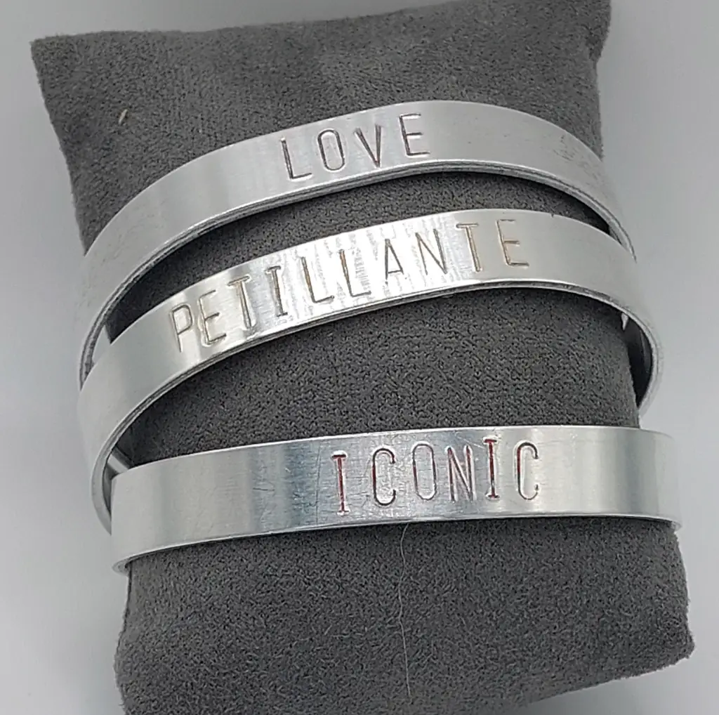 bracelet aluminium personnalisable